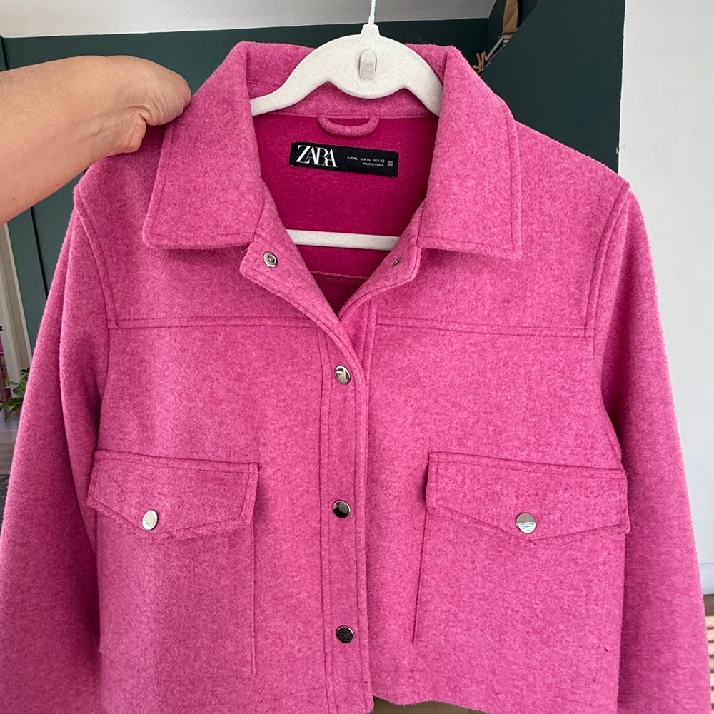 Zara Women's Fuchsia Utility Jacket